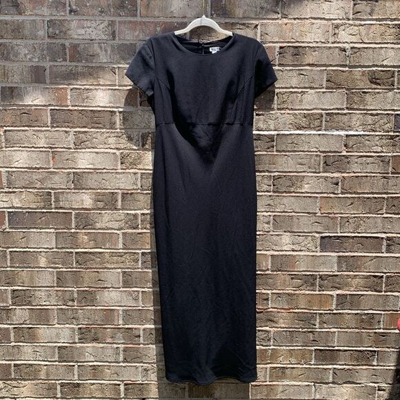 Take 50% OFF- Mimi Maternity Black Sheath Midi Dress, Size-M - Picture 1 of 8